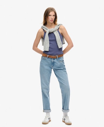 Superdry Top ' Athletic Essentials' in Blauw