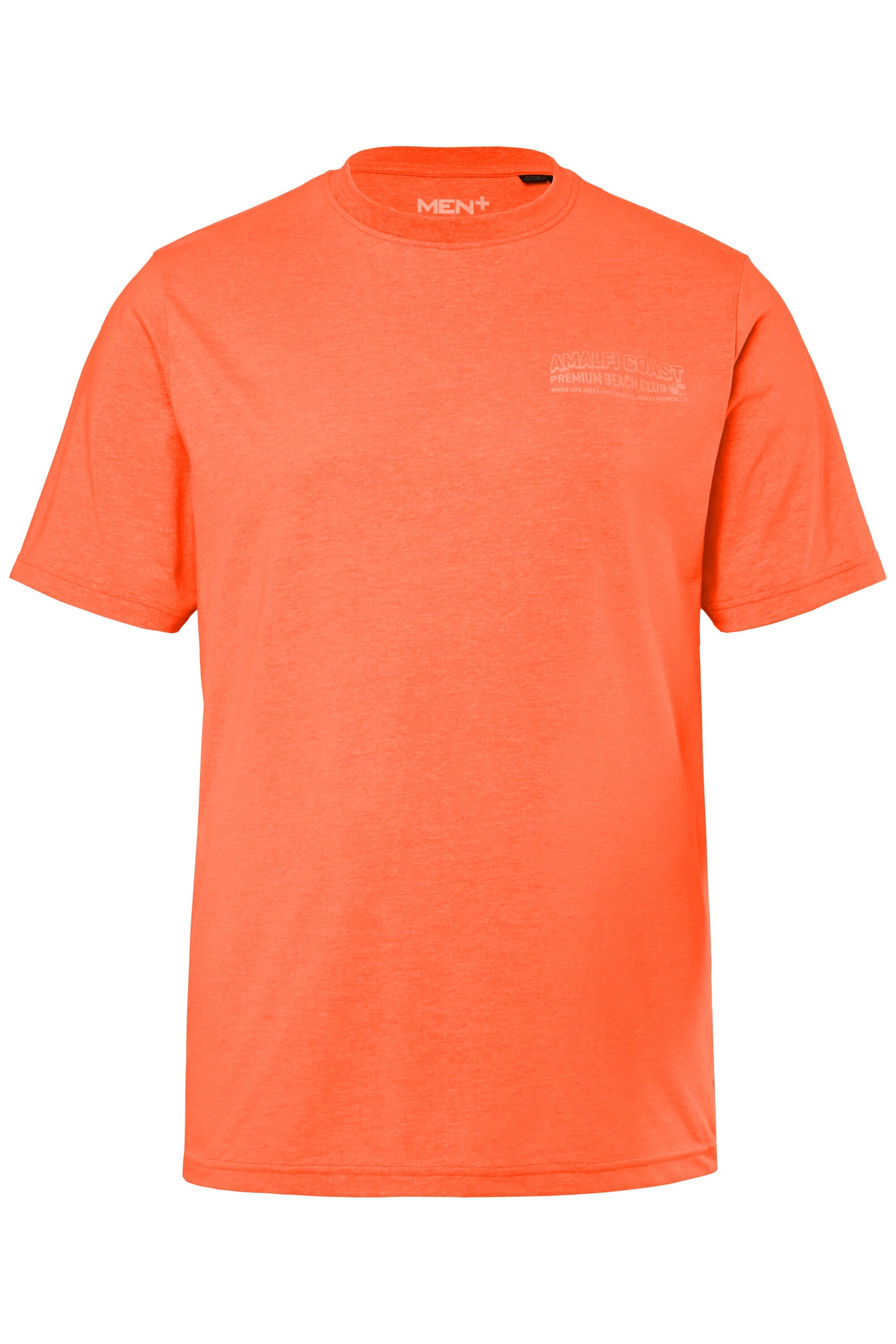 Men Plus Shirt in Orange: front
