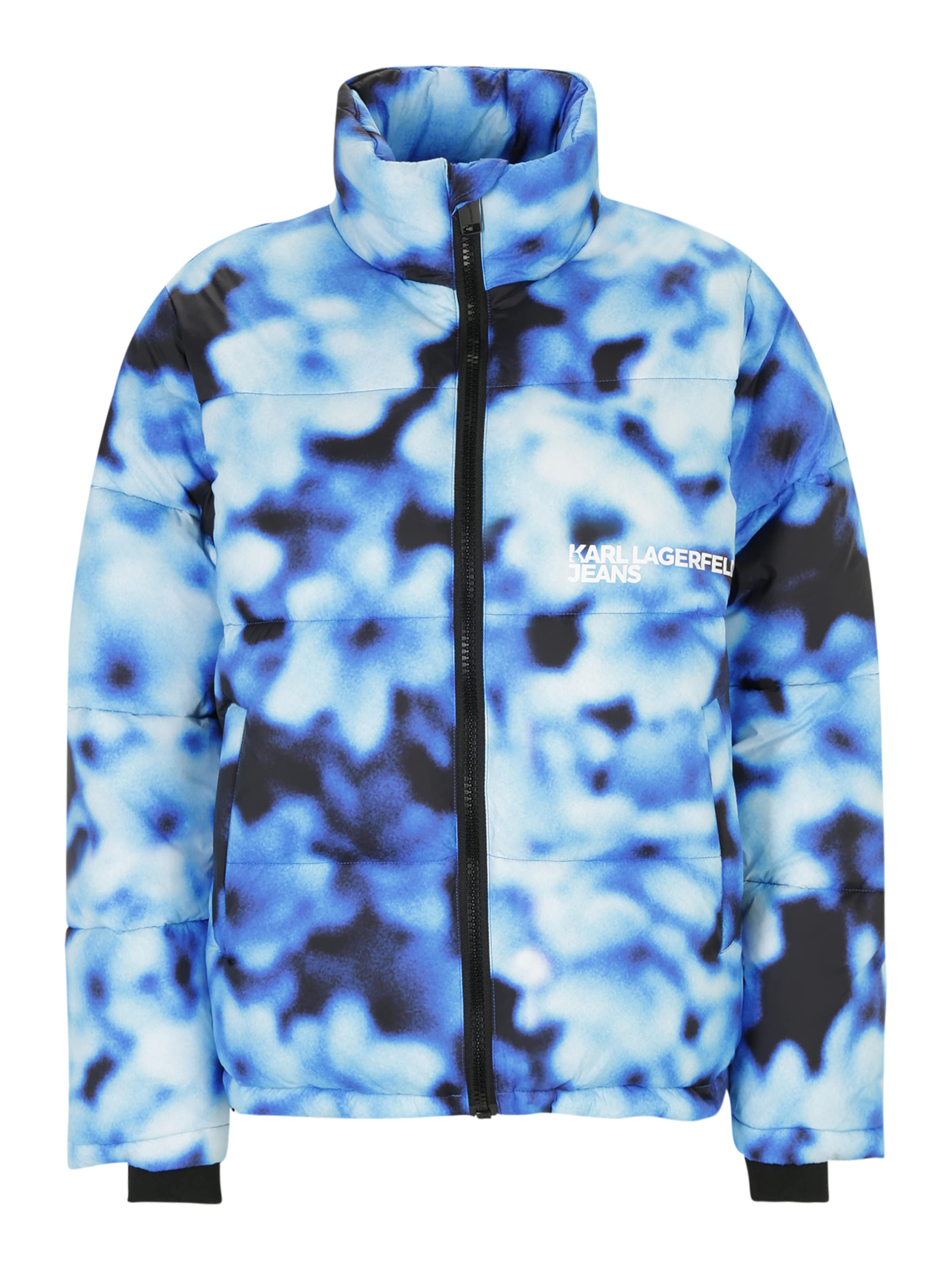 Geacă de primăvară-toamnă KARL LAGERFELD JEANS pe bleumarin / albastru deschis / albastru închis, Vizualizare produs