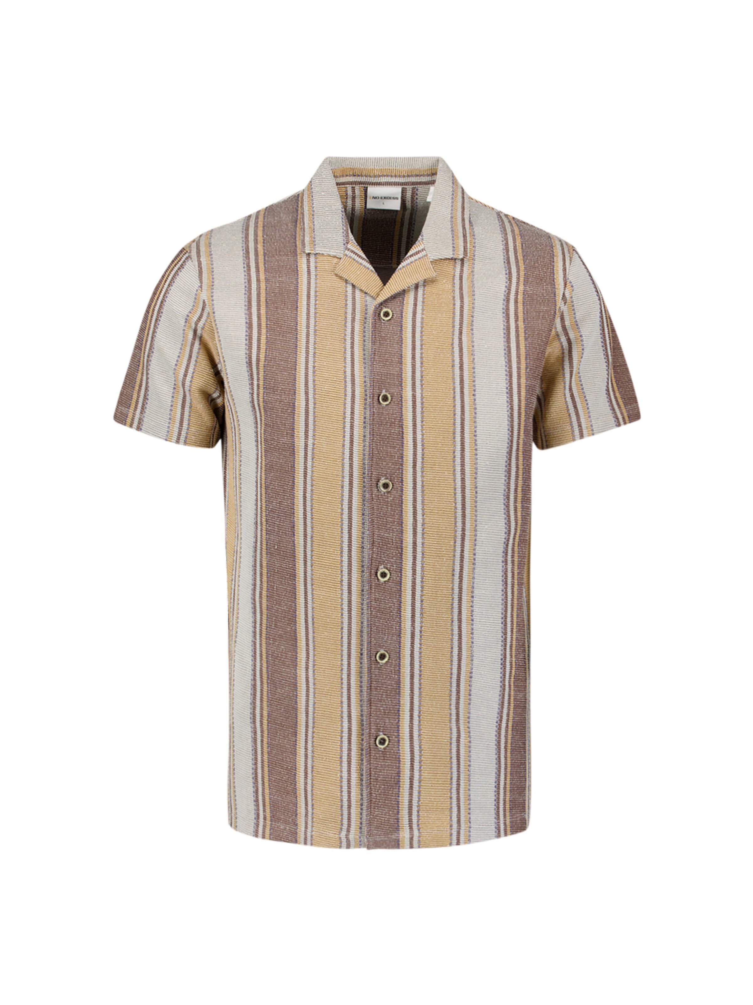 No Excess Regular fit Button Up Shirt in Yellow: front