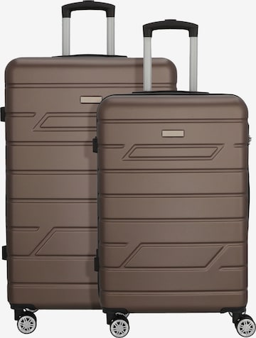 Ensemble de bagages 'Bergamo' Nowi en bronze : devant