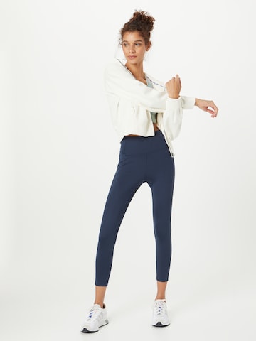 Girlfriend Collective Skinny Sporthose in Blau