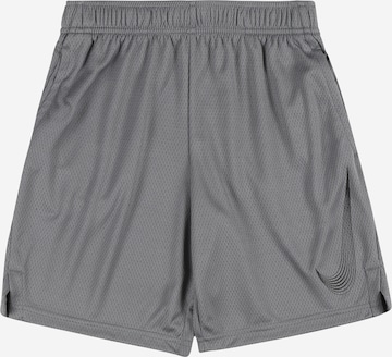 NIKE Workout Pants in Grey: front