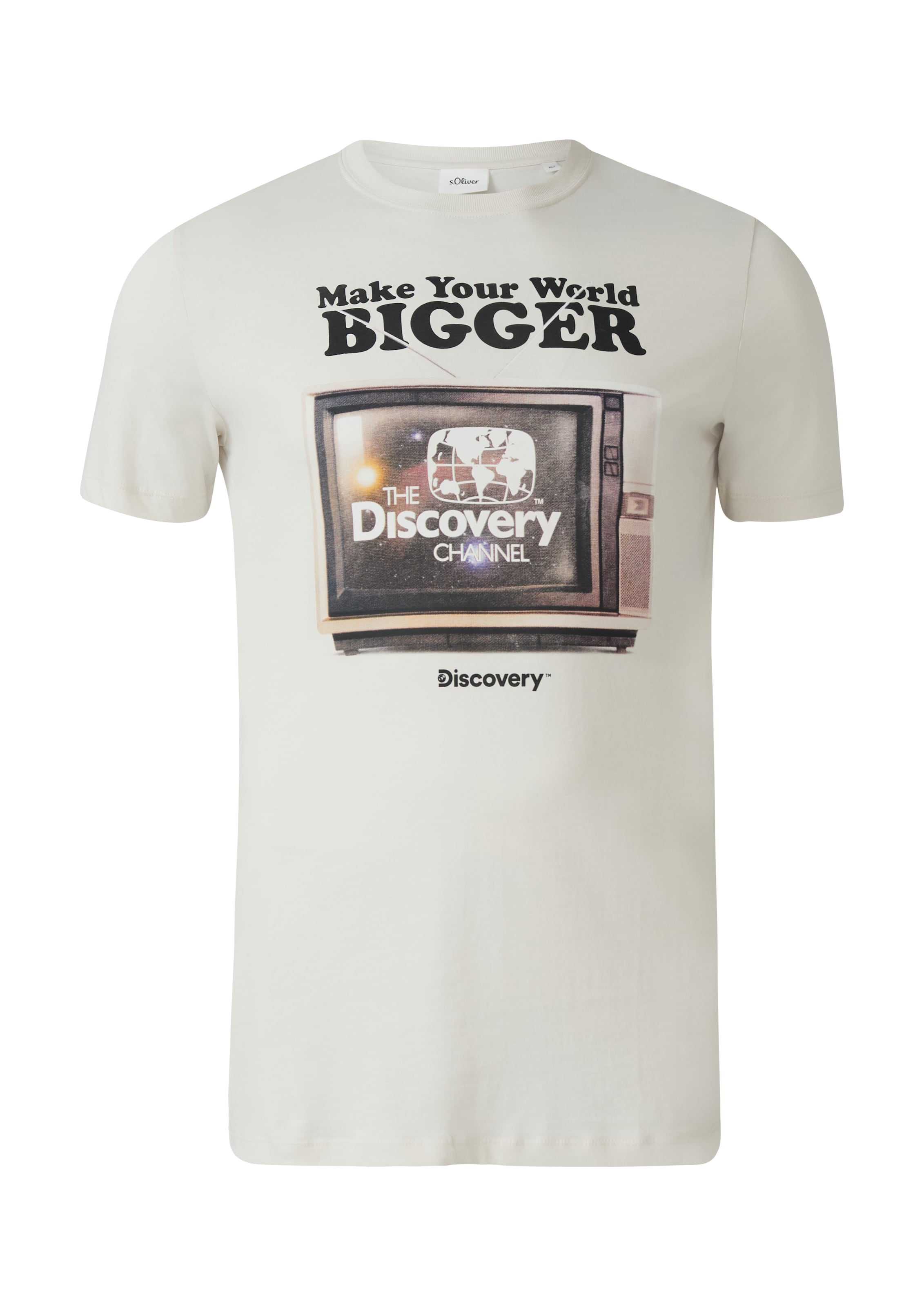 s.Oliver Men Tall Sizes Shirt in Beige: front