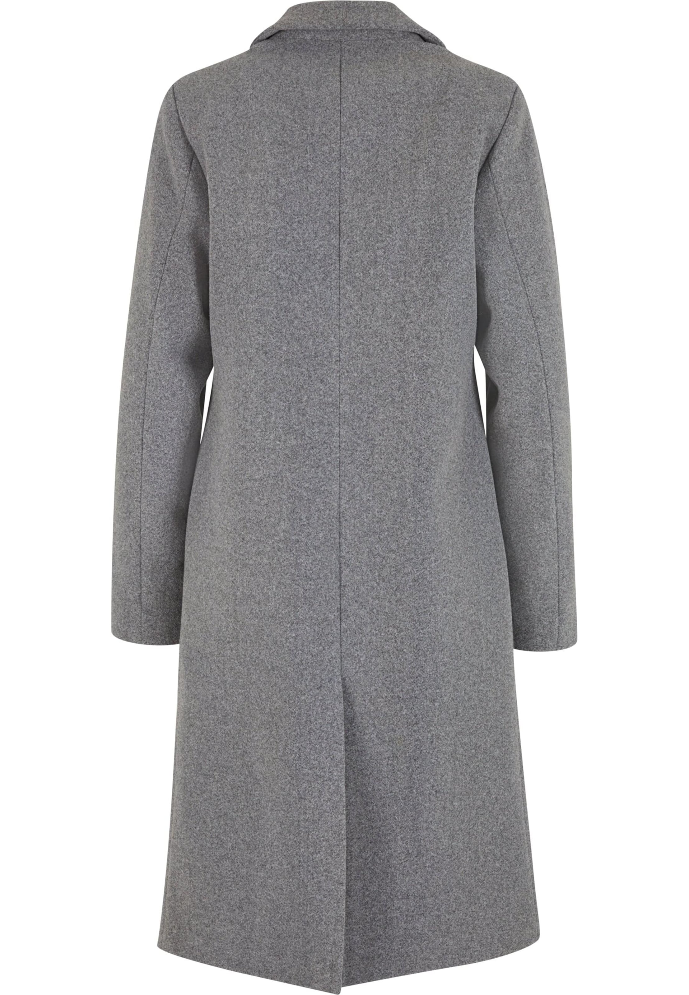 pelēks Urban Classics Starpsezonu mētelis