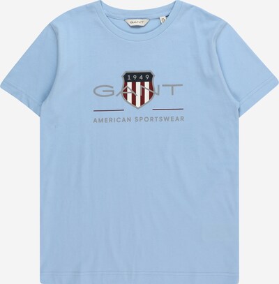 GANT Tričko - pastelová modrá / karmínově červené / bílá, Produkt