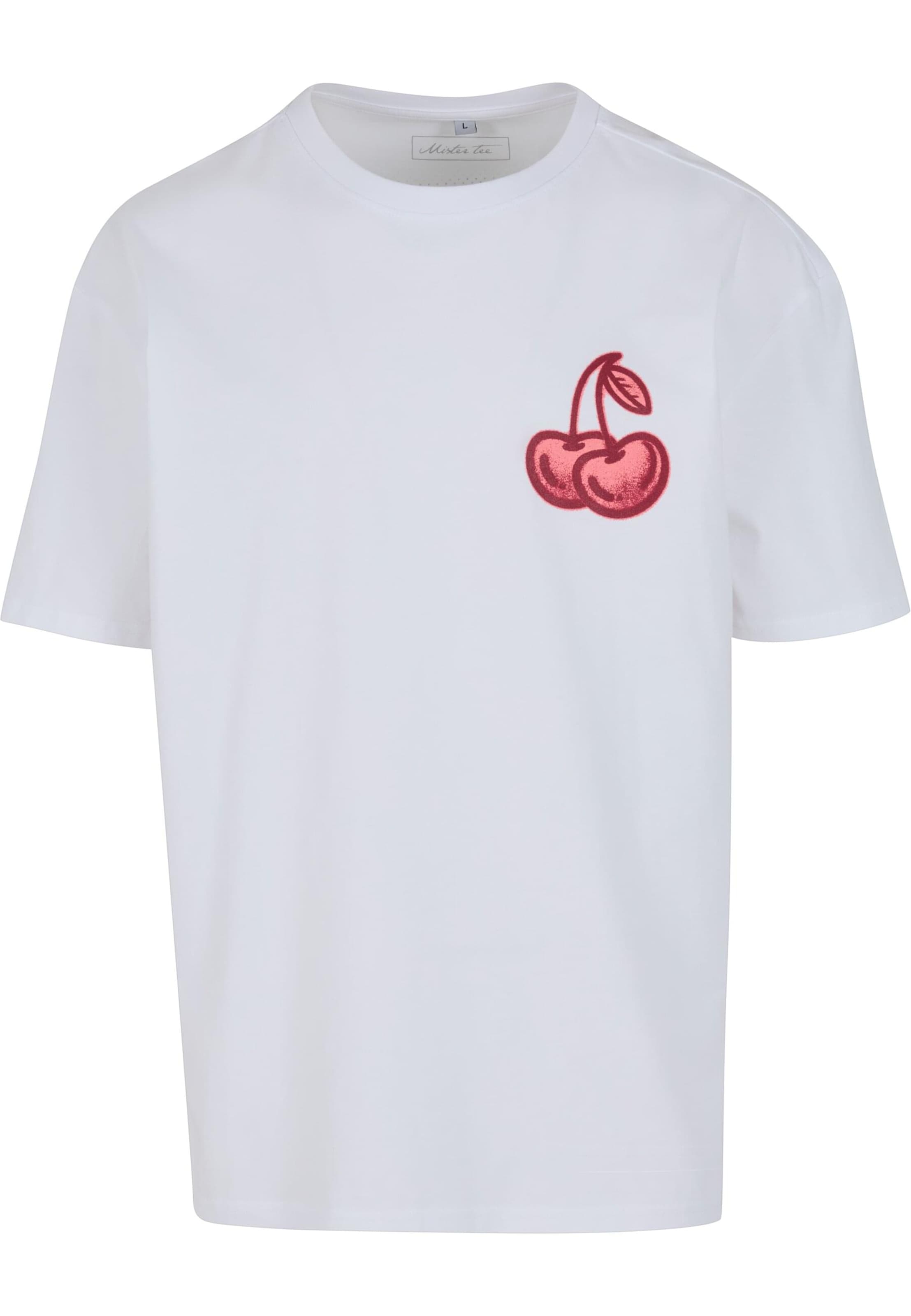 Mister Tee Tričko 'Cherry Good' - pink / červená / černá / bílá, Produkt