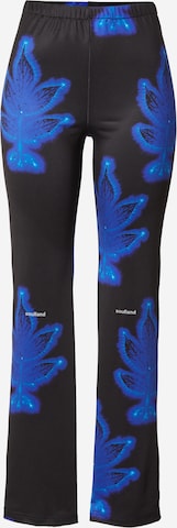 Soulland - Acampanado Pantalón 'Martha' en negro: frente