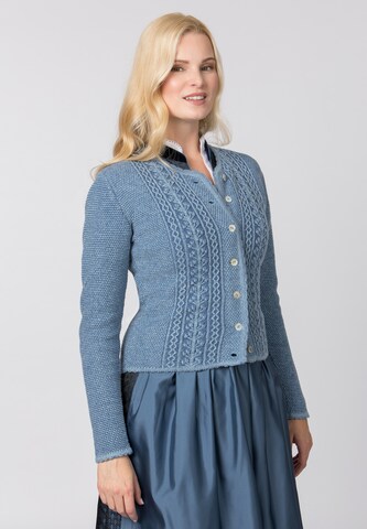 STOCKERPOINT Gebreid vest 'Mabella' in Blauw: voorkant