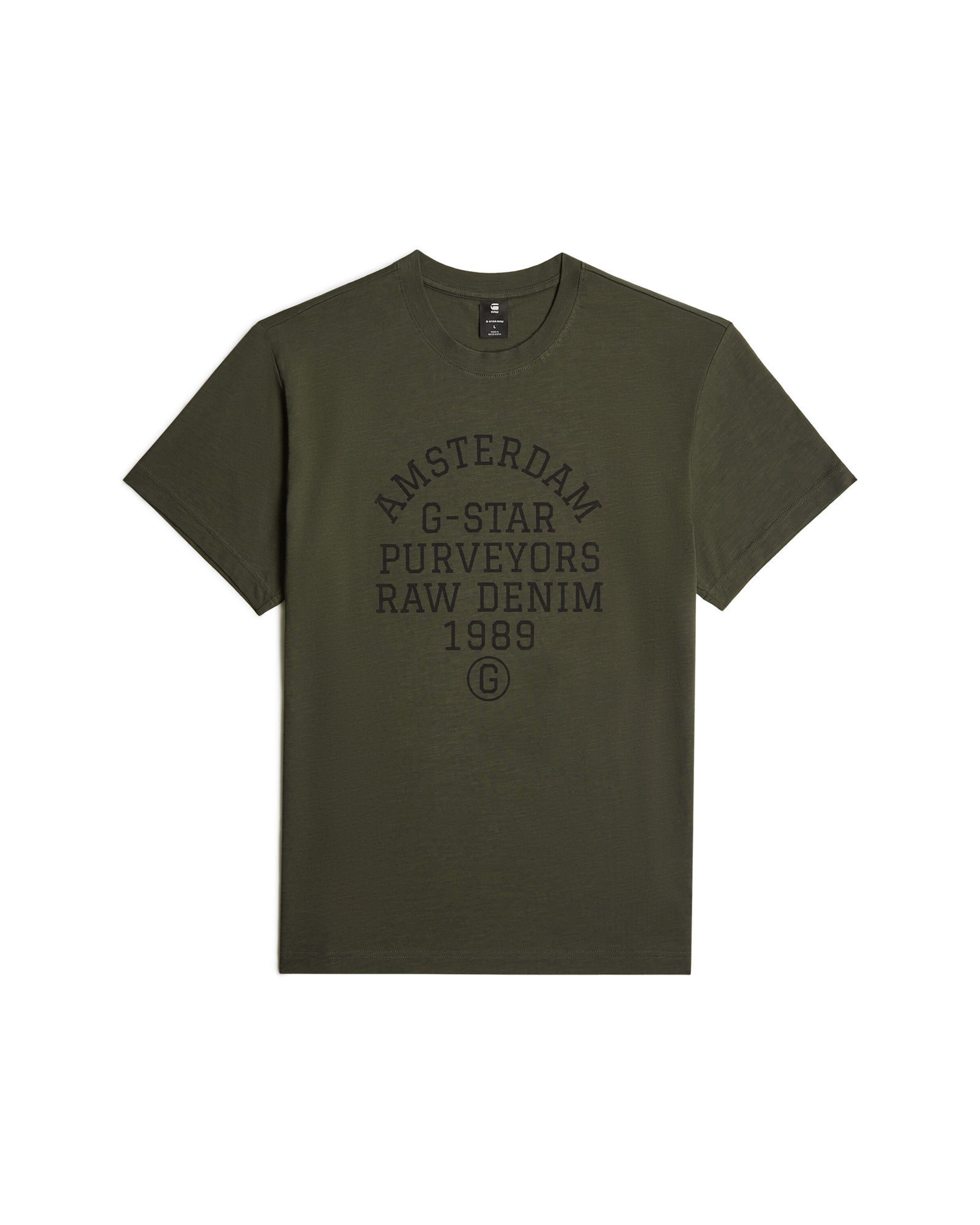 G-STAR T-Shirt 'Purveyors' in Grün: Vorderseite