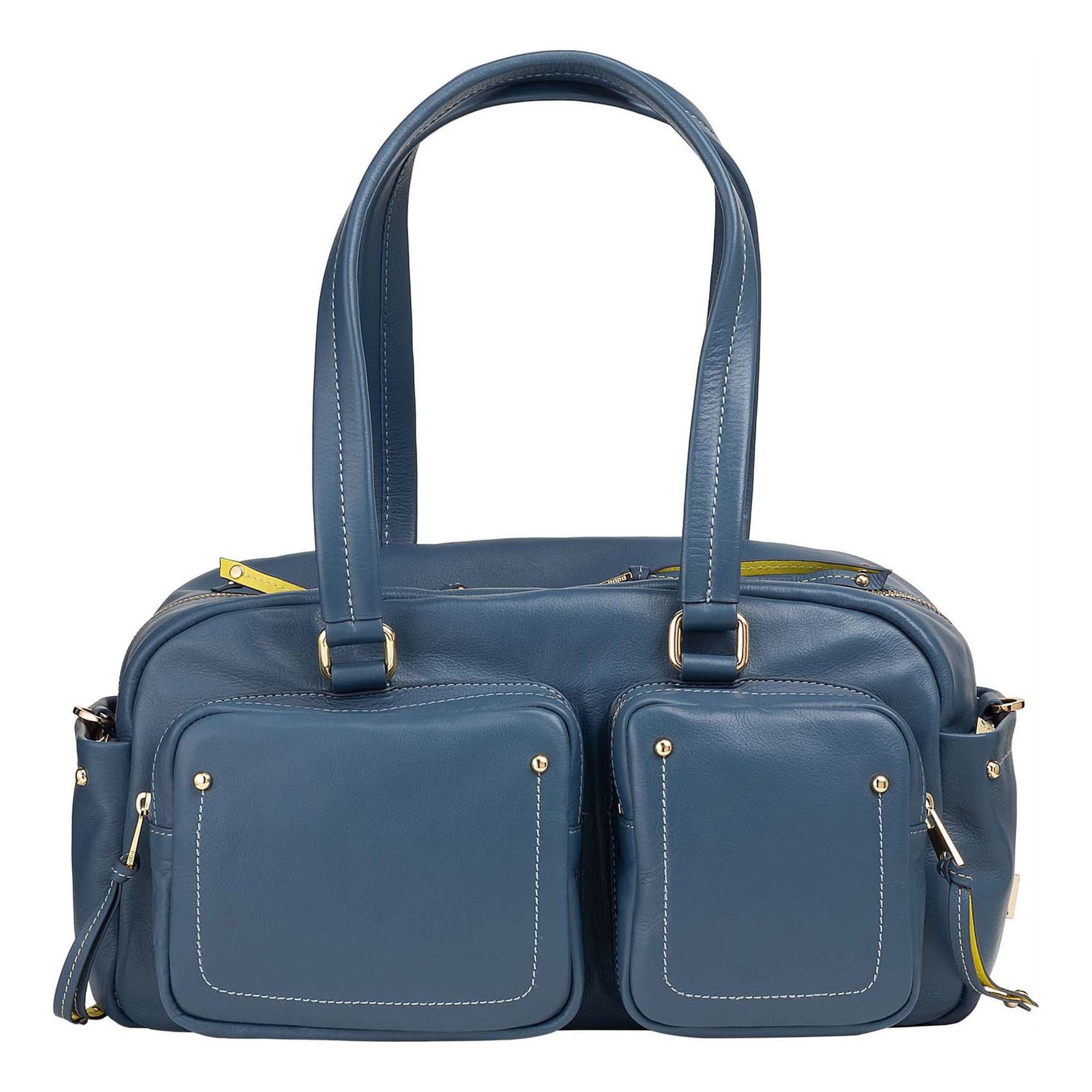 DuDu Schultertasche in Blau: Vorderseite