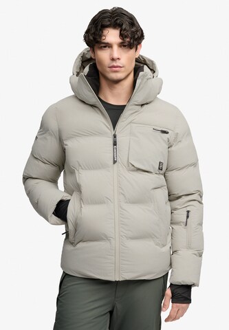 Veste de sport Superdry & Co en gris : devant