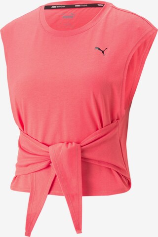 rožinė PUMA Sportiniai marškinėliai be rankovių 'Studio Skimmer': priekis