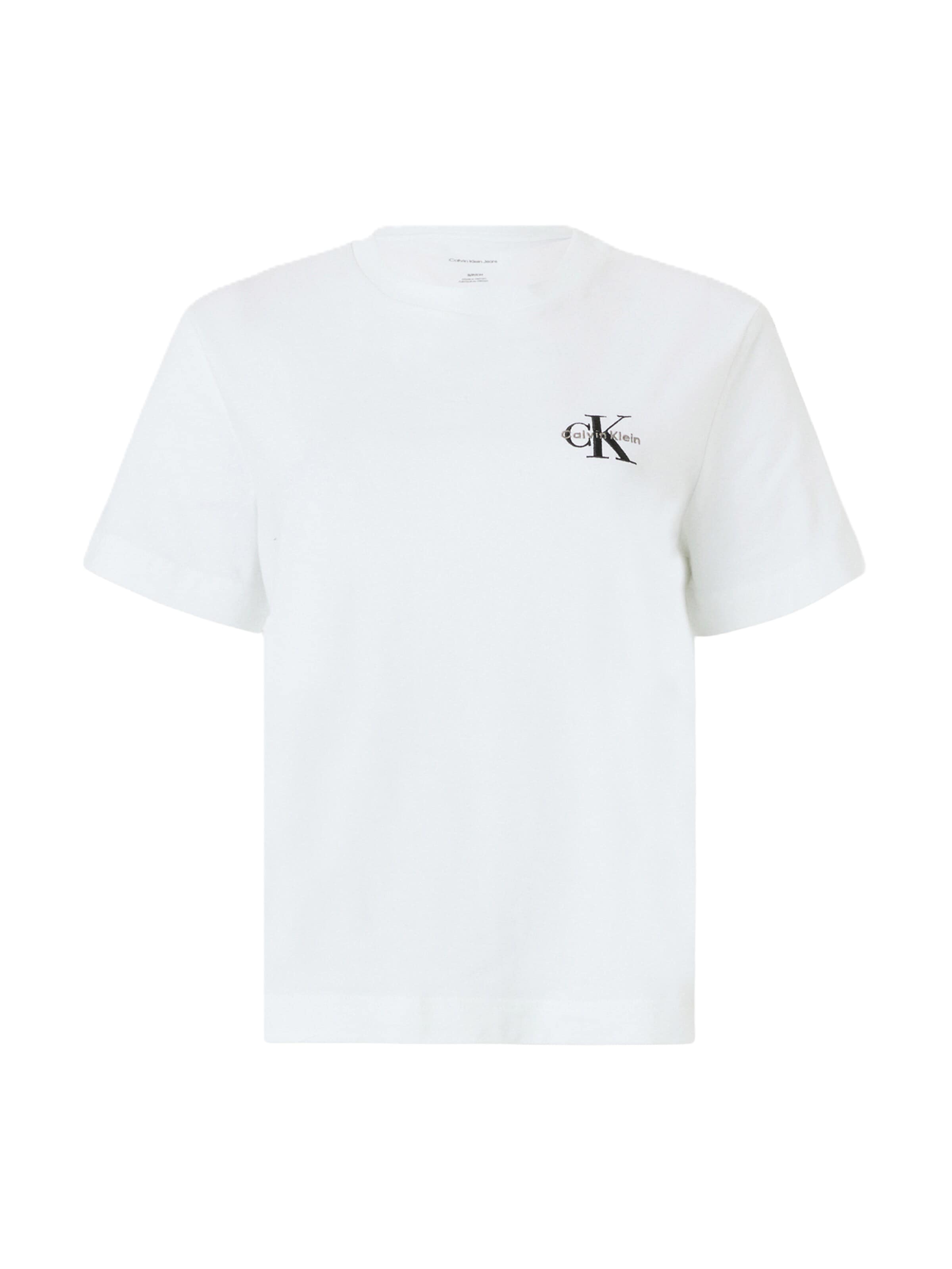 Tricou de la Calvin Klein Jeans pe alb: față