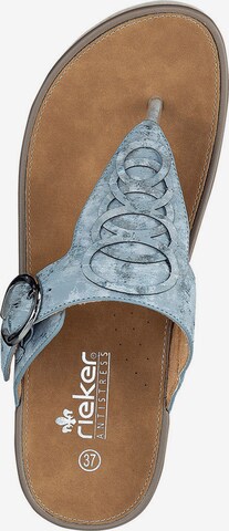 Rieker T-bar sandals in Blue