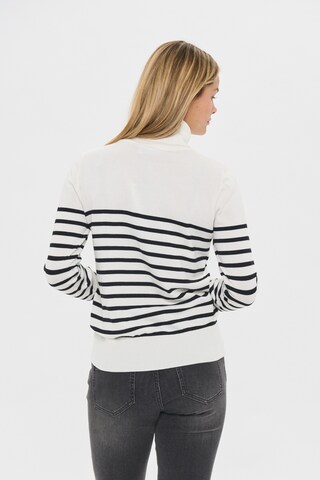 SAINT TROPEZ - Jersey 'Mila' en blanco