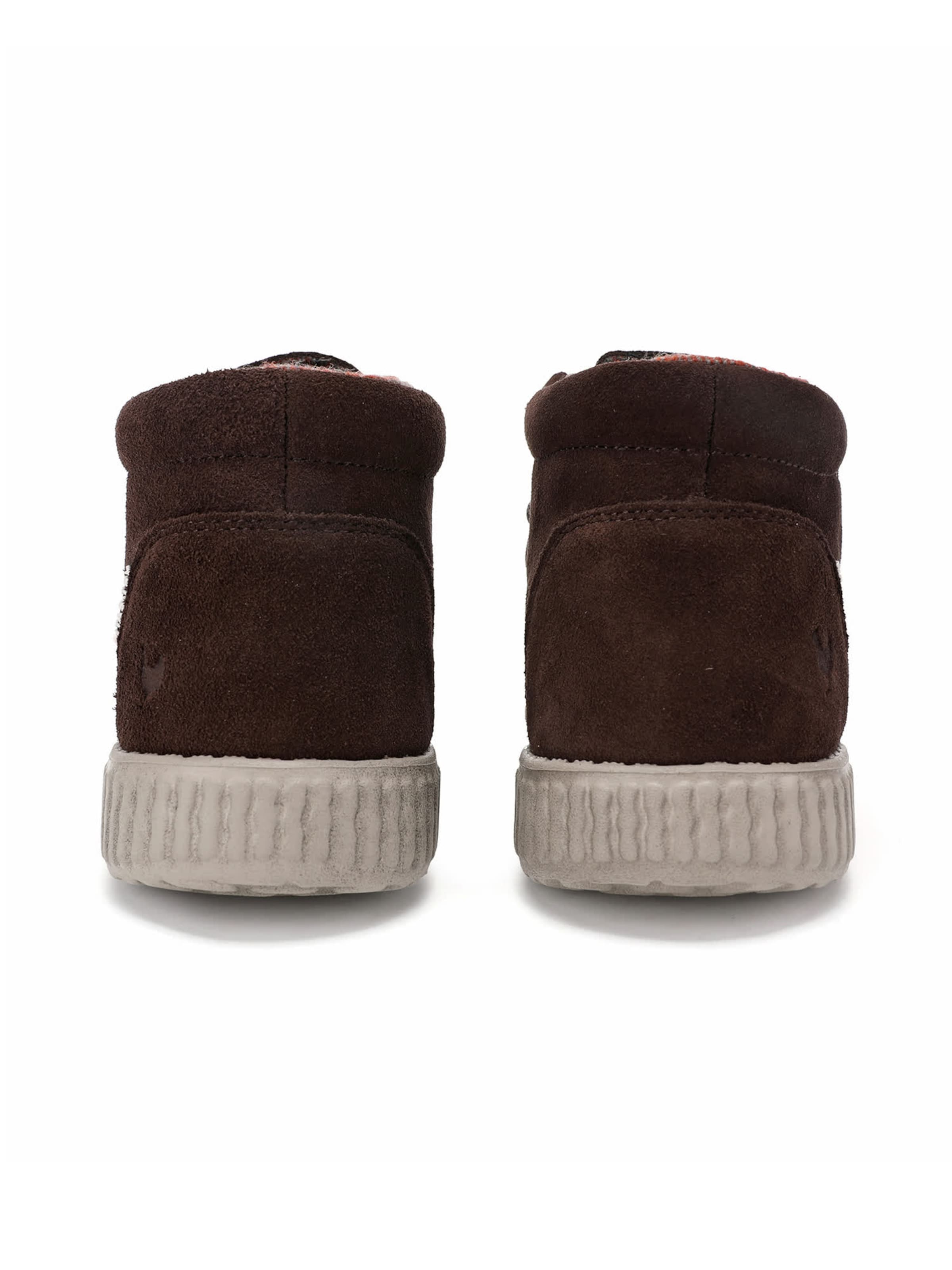 Walk In Pitas Lace-up boots 'Wallabee' in Brown: back