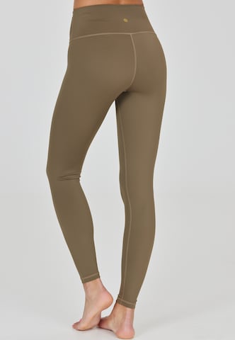 Athlecia Skinny Workout Pants 'Gaby' in Brown