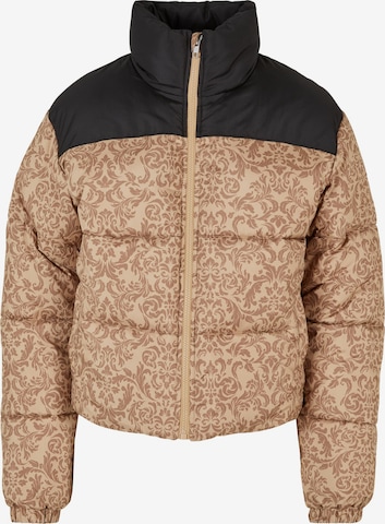 Urban Classics Winter Jacket in Beige: front