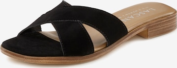 LASCANA Mules in Black: front