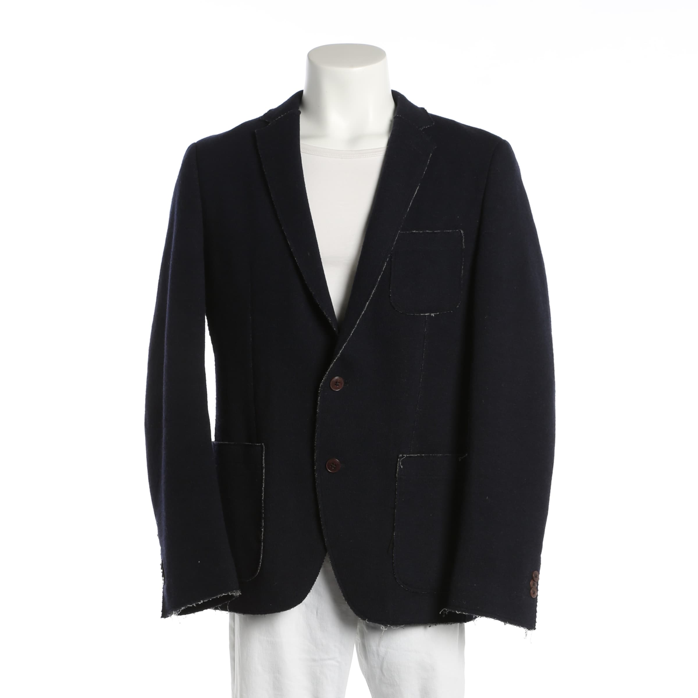 Marc O'Polo Suit Jacket in M-L in Blue: front