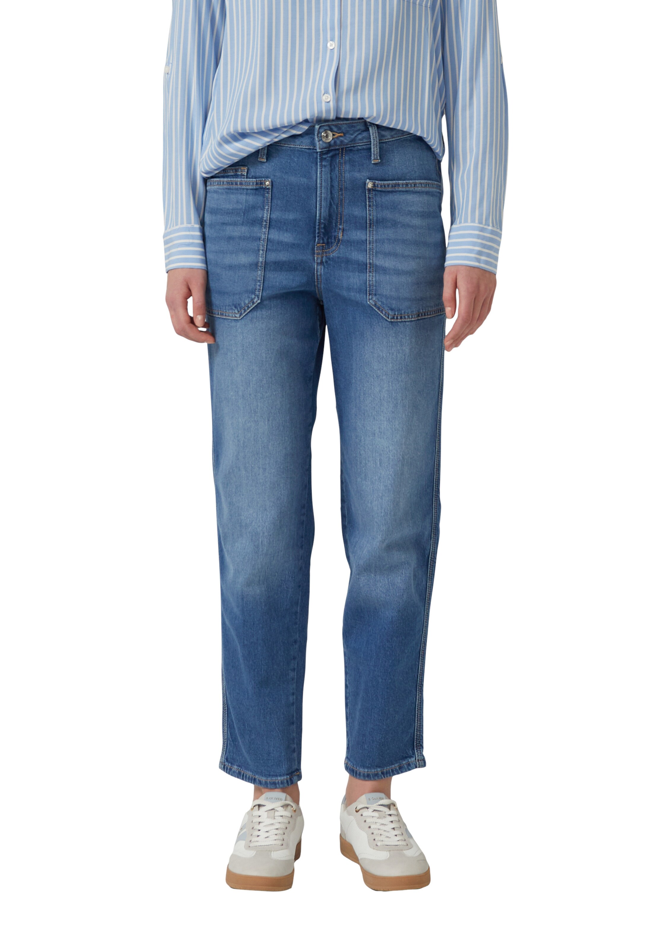 Effilé Jean ' MOM FIT ' s.Oliver en bleu