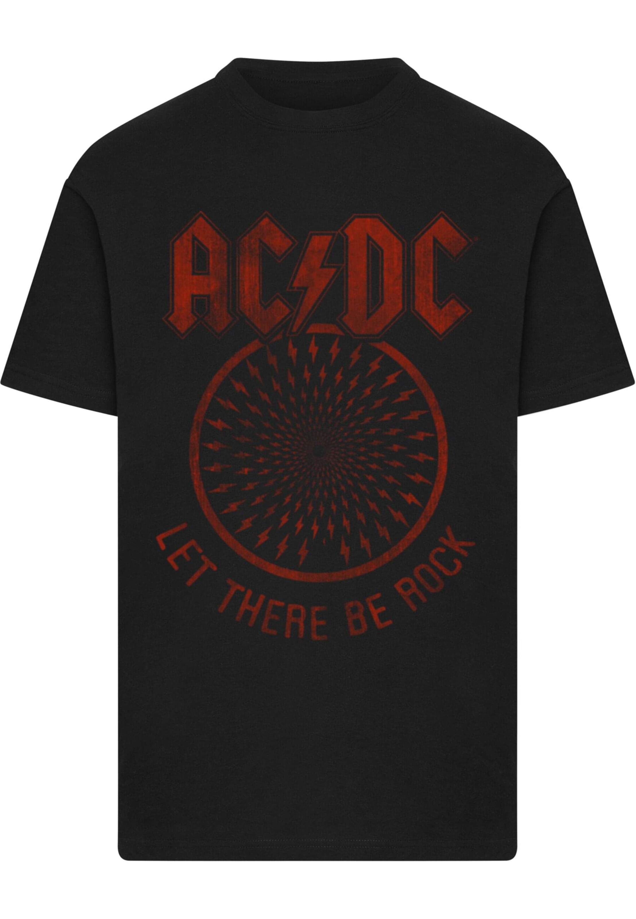 Merchcode Shirt 'ACDC Let There Be Rock' in Black: front