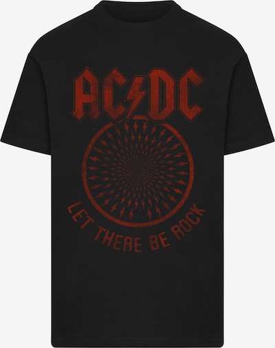 XXXL dydžio Marškinėliai 'ACDC Let There Be Rock' iš Merchcode, spalva – tamsiai raudona / juoda, Prekių apžvalga