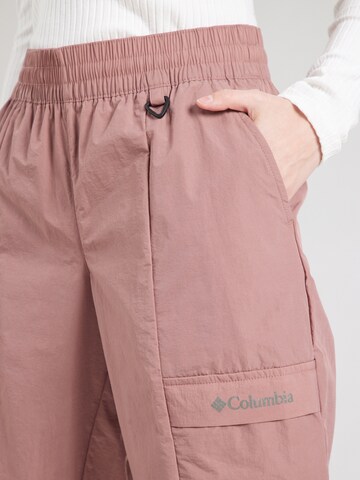 Effilé Pantalon outdoor 'Boundless Adventure Pant-Fig' COLUMBIA en rouge