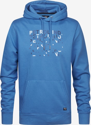 Sweat-shirt Petrol Industries en bleu : devant