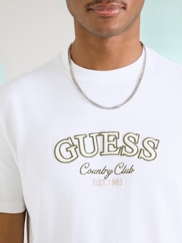 GUESS Shirt 'COUNTRY CLUB' in White