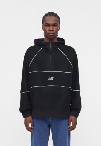 new balance - Pullover 'Trackside' em preto: frente