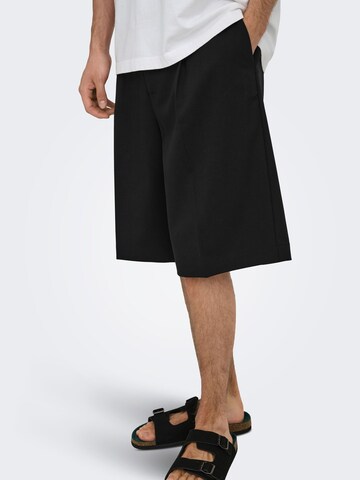 Regular Pantalon 'ONSDaves' Only & Sons en noir