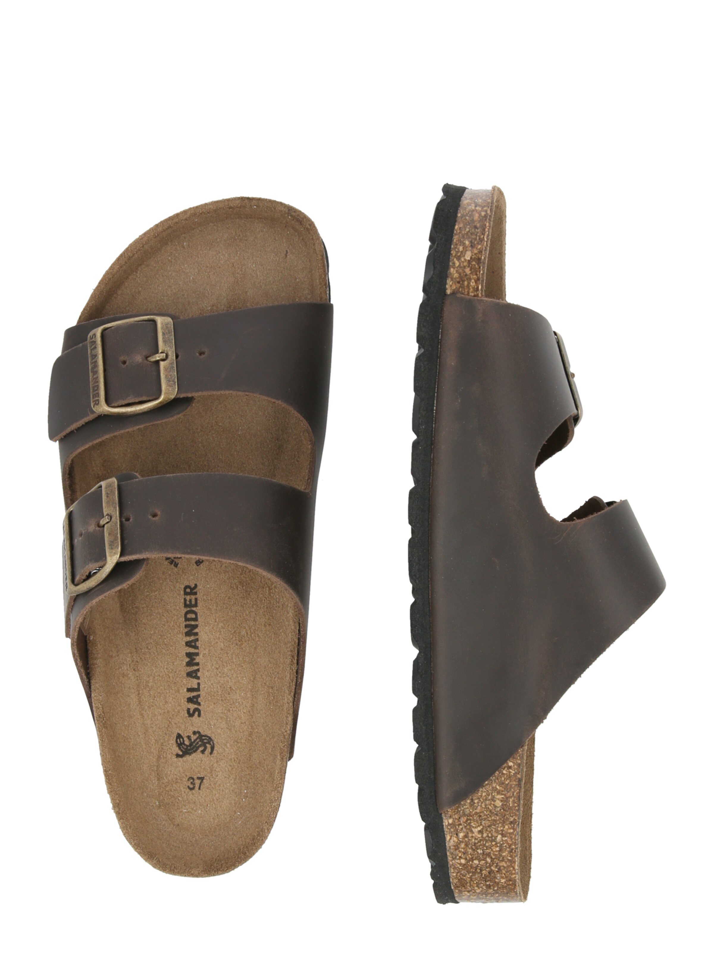 SALAMANDER - Sapato aberto em castanho