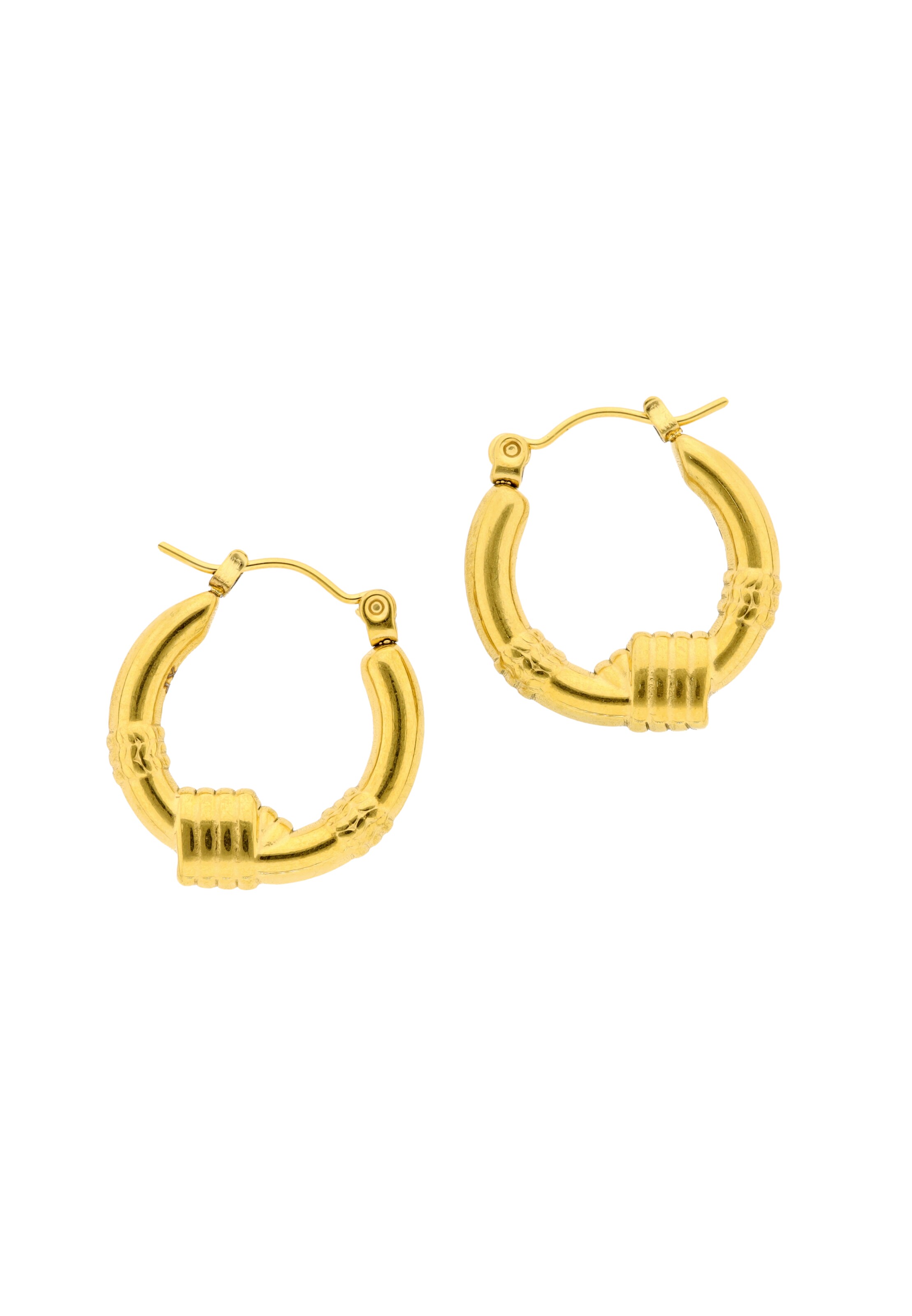IZIA - Pendientes en oro: frente