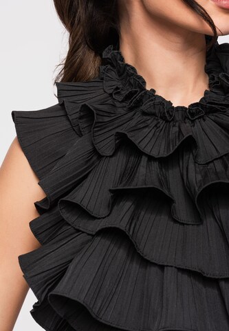Ombre Top in Zwart