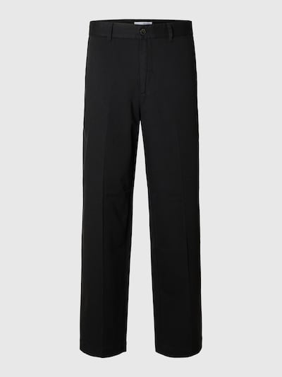SELECTED HOMME Pantalon à plis en noir, Vue avec produit