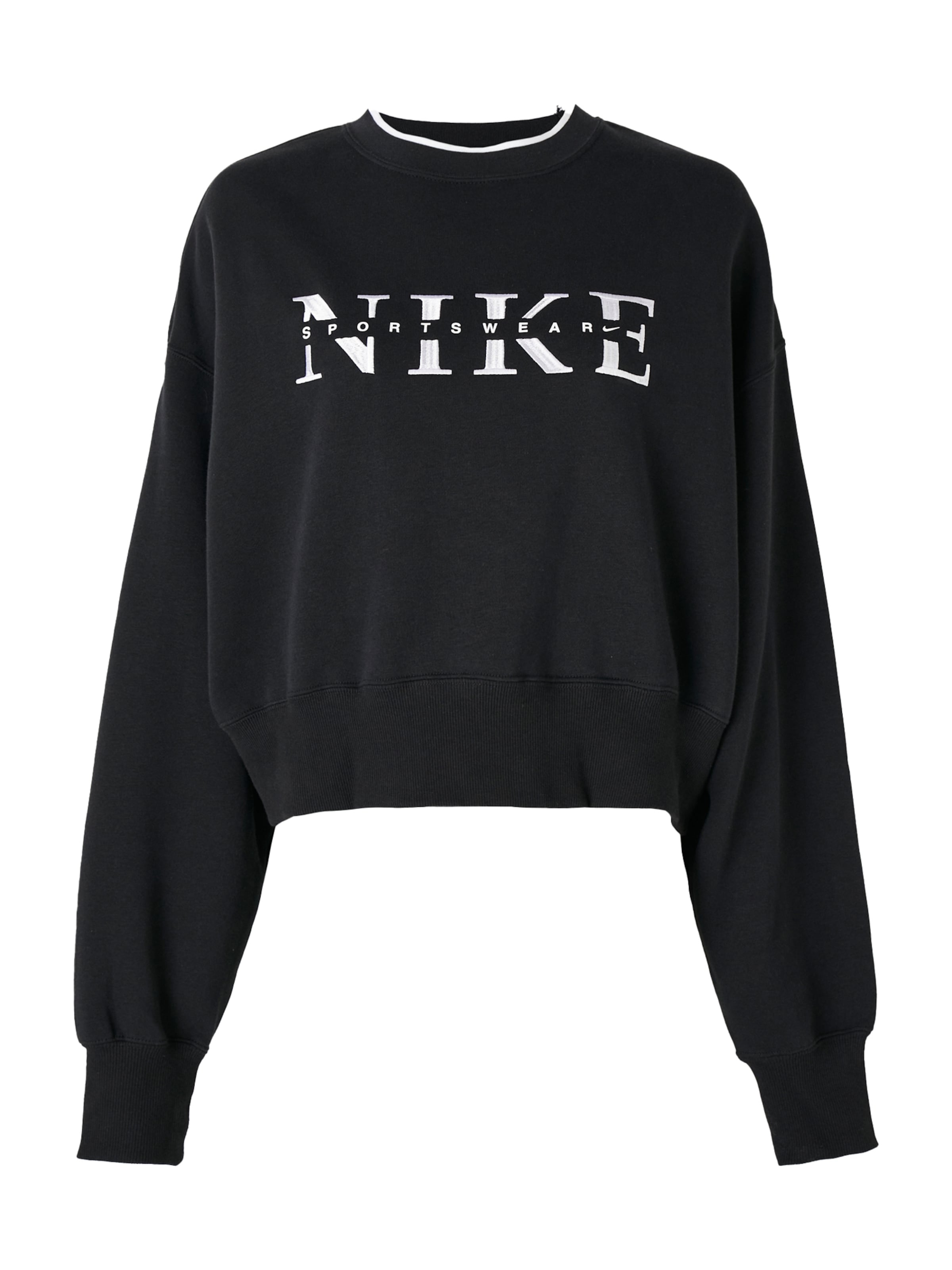 Nike Sportswear Sweatshirt 'PHNX FLC' in Schwarz: Vorderseite