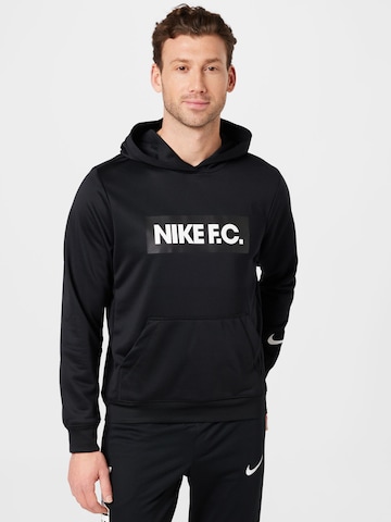 Nike Sportswear Sweatshirt in Zwart: voorkant