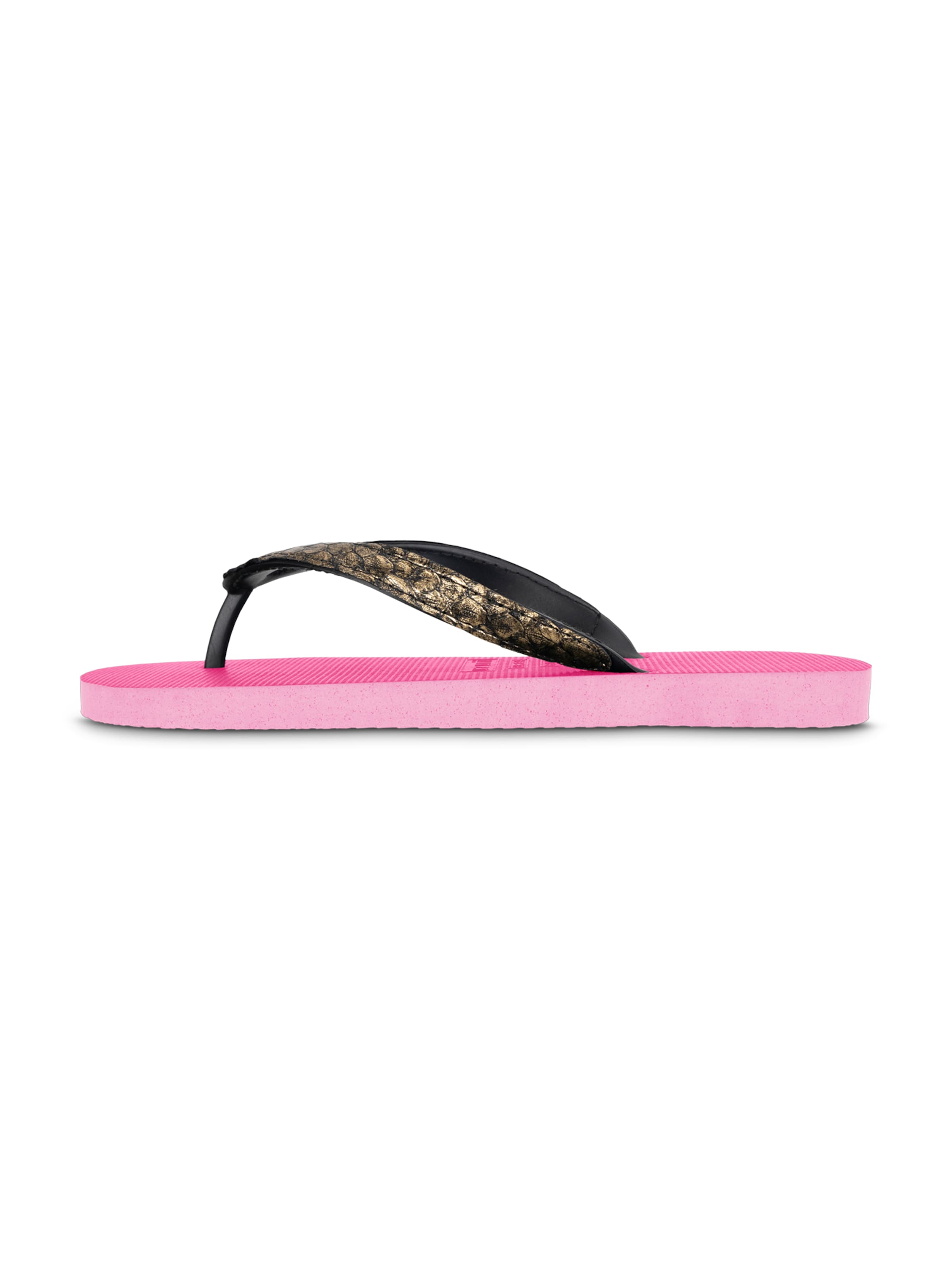 Uzurii Luxury Footwear T-Bar Sandals 'Python' in Pink: front