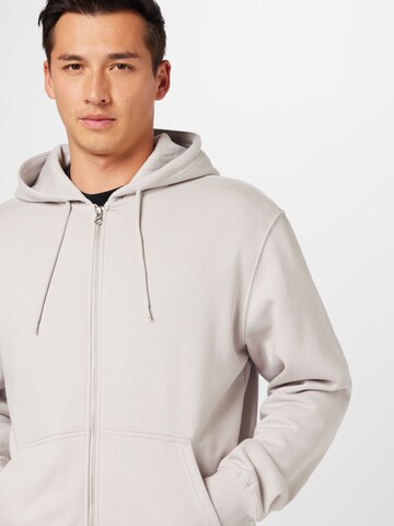 WEEKDAY Zip-Up Hoodie in Grey