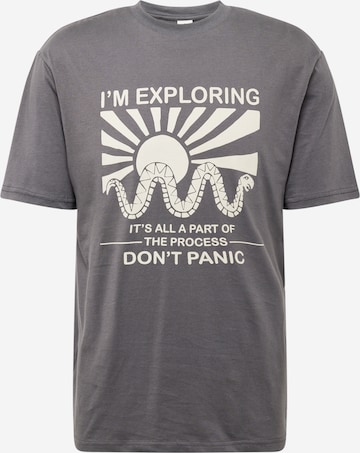 Springfield T-Shirt 'RECONSIDER' in Grau: predná strana
