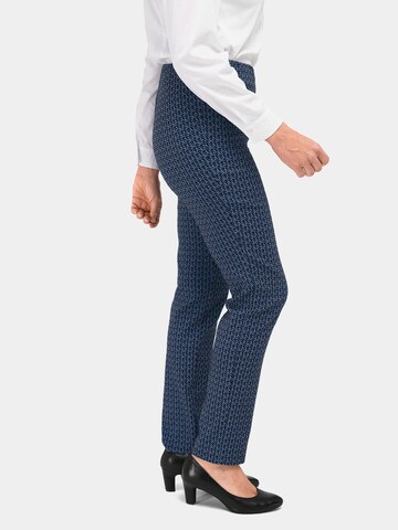 Coupe slim Pantalon 'Louisa' Goldner en bleu