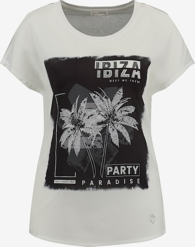 Marškinėliai 'Ibiza' iš Key Largo, spalva – kremo / juoda, Prekių apžvalga