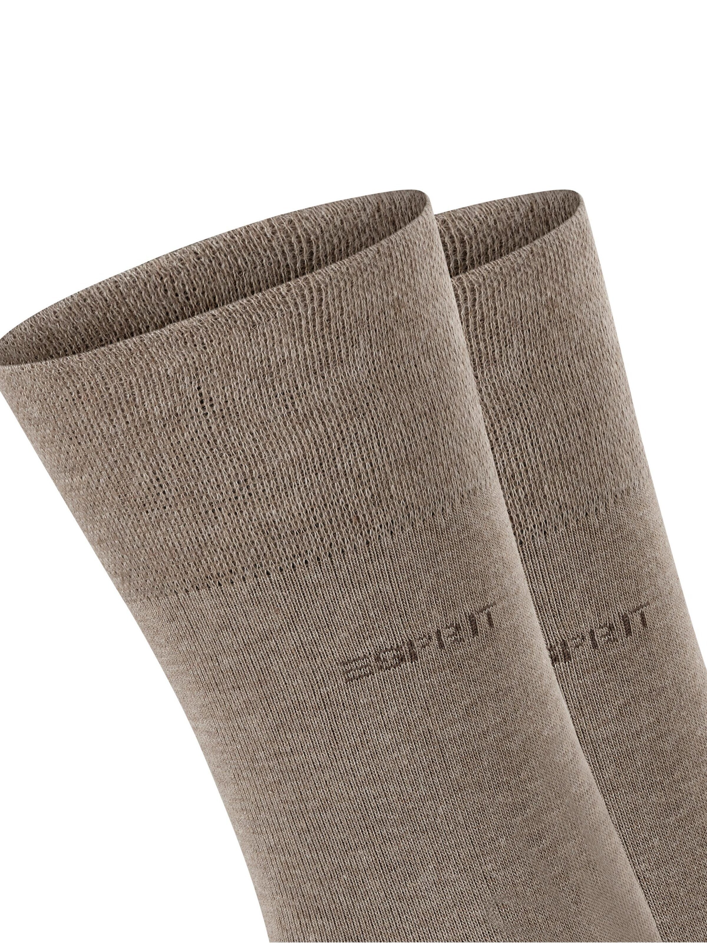 ESPRIT Socks 'Basic Easy 2-Pack' in Brown