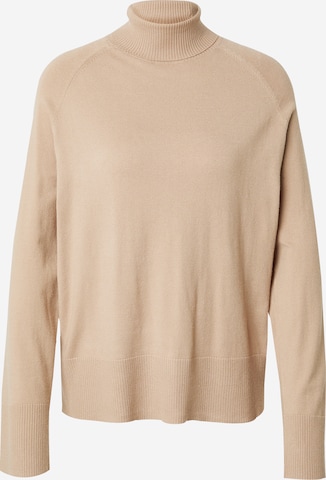 PIECES Pulover 'PCSIA' | bež barva: sprednja stran