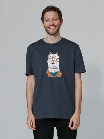 T-Shirt ' Lama ' Watapparel en gris : devant
