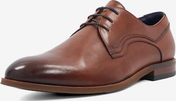 Dune LONDON Veterschoen 'Stenton' in Bruin: voorkant