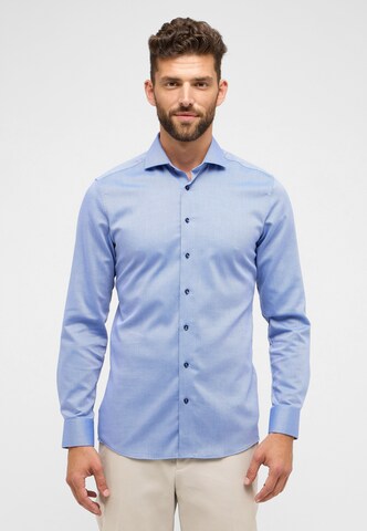 ETERNA Slim Fit Hemd in Blau: Vorderseite
