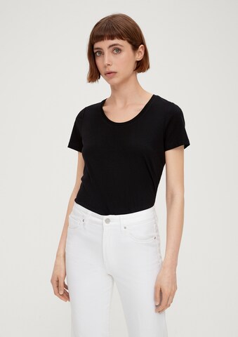 T-shirt s.Oliver en noir : devant